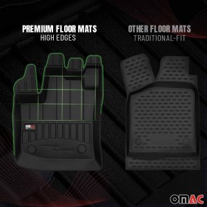 Toyota C-HR Floor Mat - Omac - Premium TPE - Black - '18-'22 Toyota C-HR Floor Mat - Omac - Premium TPE - Black - '18-'22